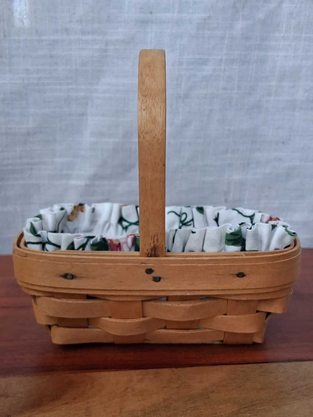 Longaberger Hand Woven Parsley Basket Vintage